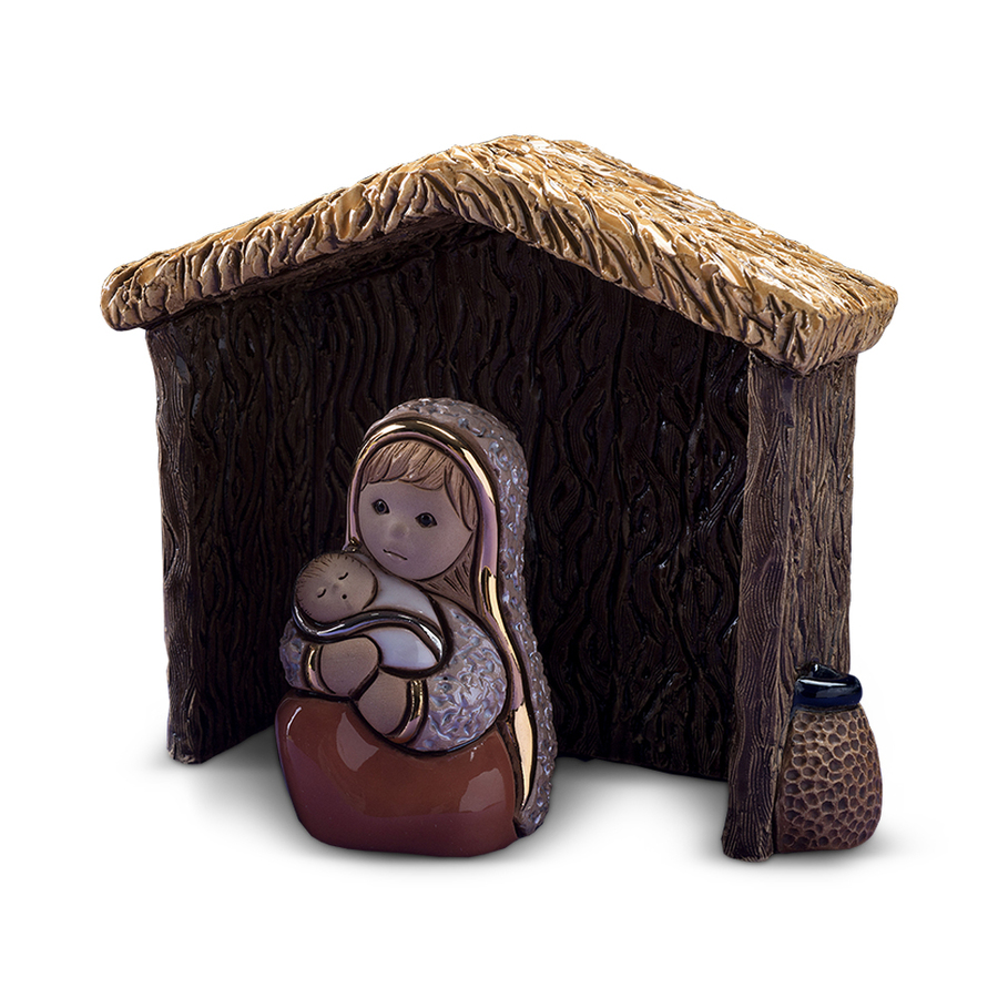 Nativity Barn De Rosa