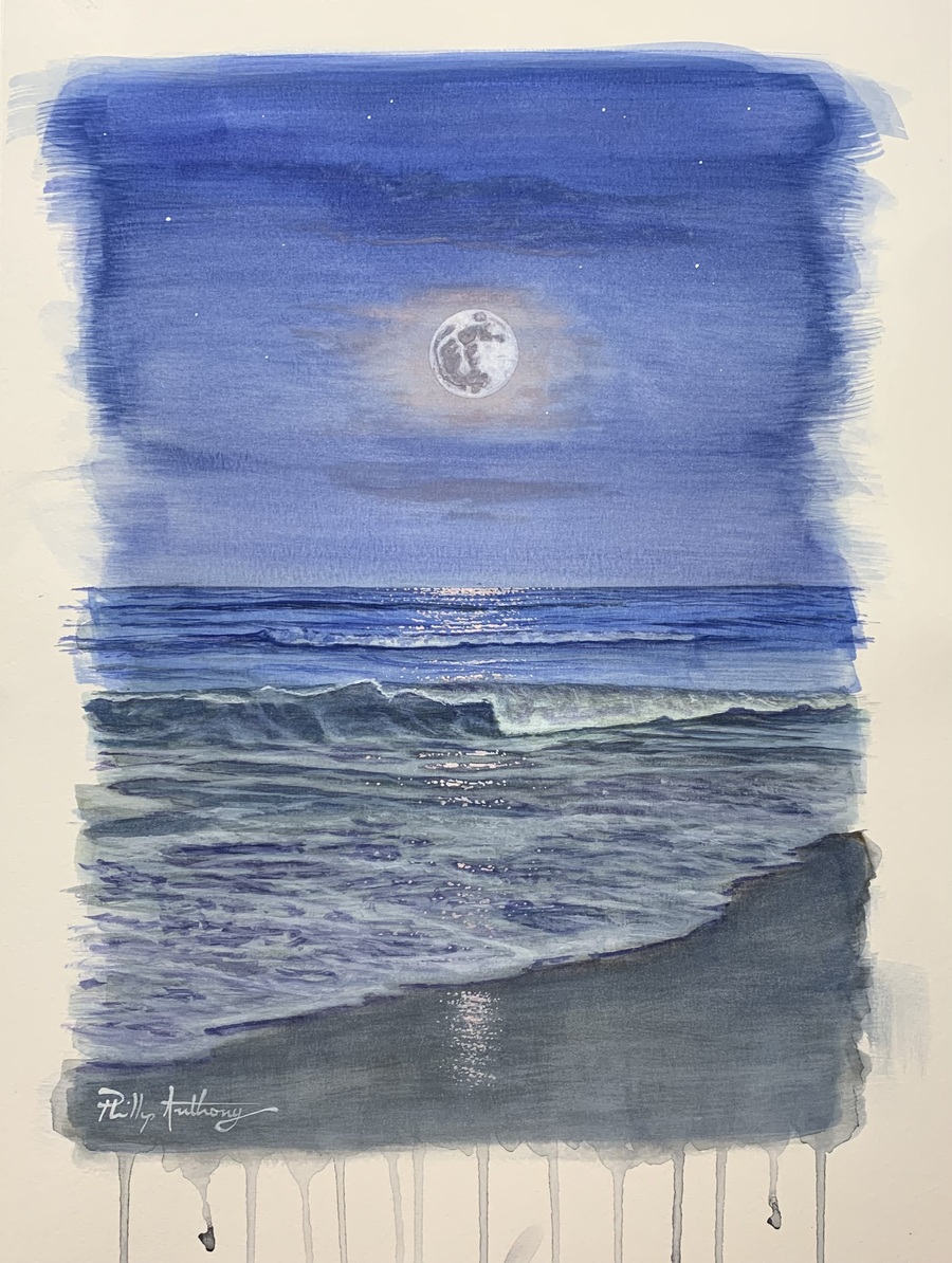 Untitled Watercolor Phillip Anthony