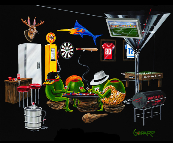 Man Cave Mini Paper Print Michael Godard