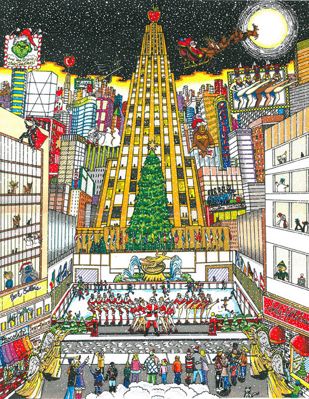 That Holiday Night in NYC Charles Fazzino