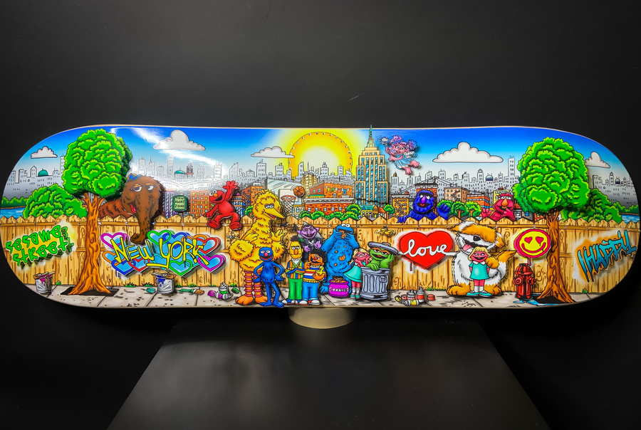 Sesame Street Skateboard Heather Fazzino