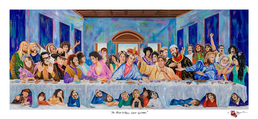 Rock n Roll Last Supper Ruby Mazur