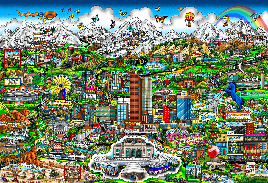 Colorado On My Mind Charles Fazzino