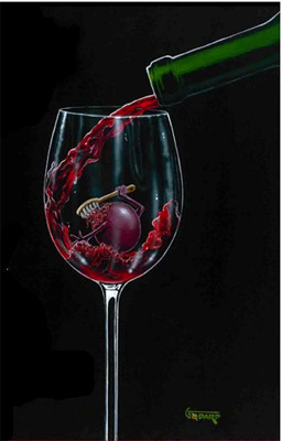 Grape Bath Michael Godard