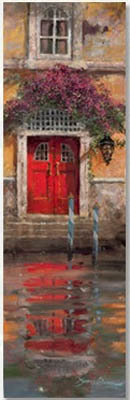Red Door Reflection James Coleman